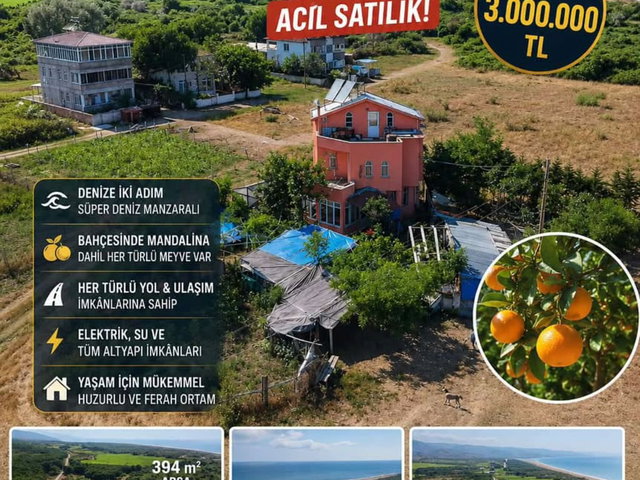 Bafra Mustafa ŞAR'dan Alaçam Toplu Mahallesinde Tripleks Villa