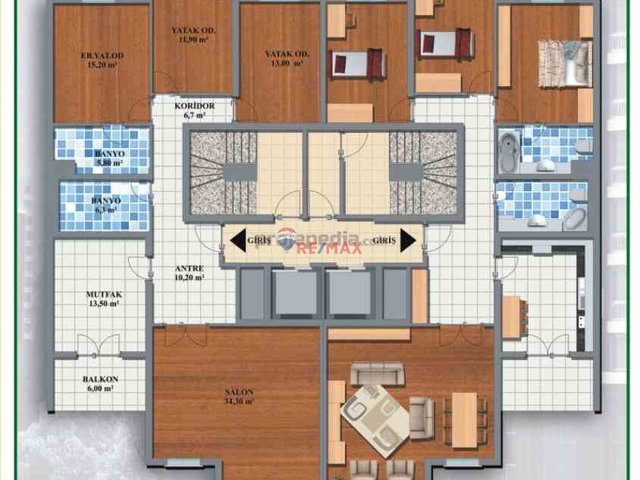 BAHÇEŞEHIR PARK HILLPARK TRUVA GÖLET MANZARA SATILIK 3+1 DAIRE