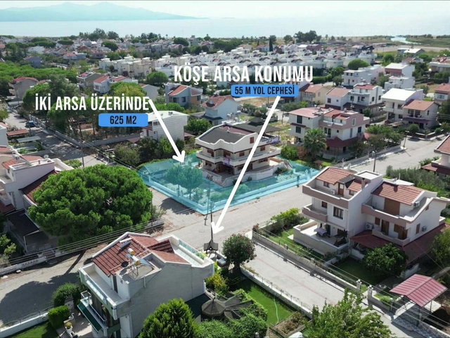 SALİHLERALTI GÜLKENT'TE, 2 ARSA ÜZERİNDE ULTRA BÜYÜK VİLLA...
