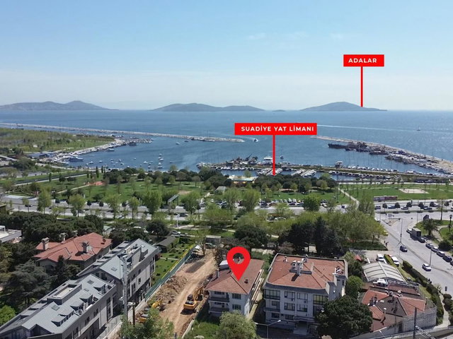 SAHİL YOLUNA DENİZE SIFIR GENİŞ BAHÇELİ 1000 M2 TRİPLEX VİLLA