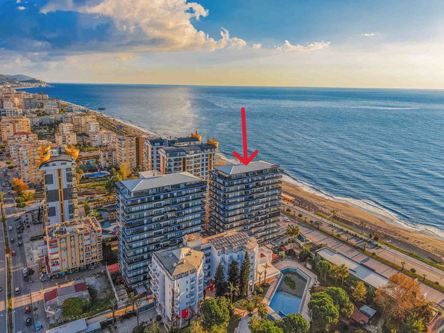 ALANYA / MAHMUTLAR MAHALLESI SAHILE SIFIR 2+1 SATILIK DAİRE