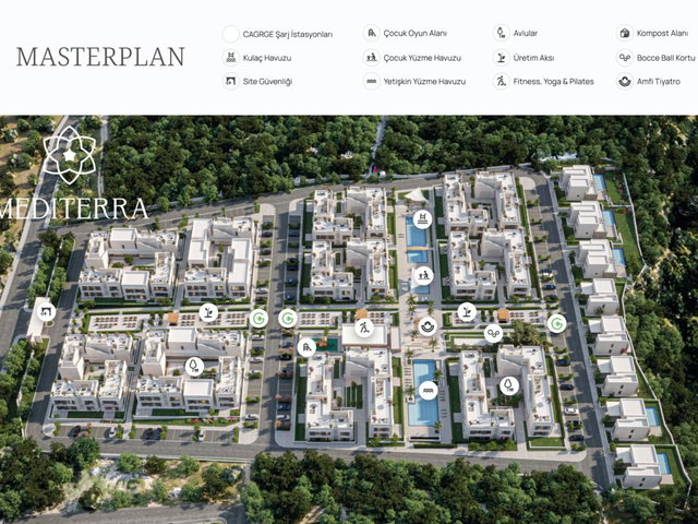 GİRNE MEDİTERRA SİTESİ SATILIK 2+1 PENTHOUSE