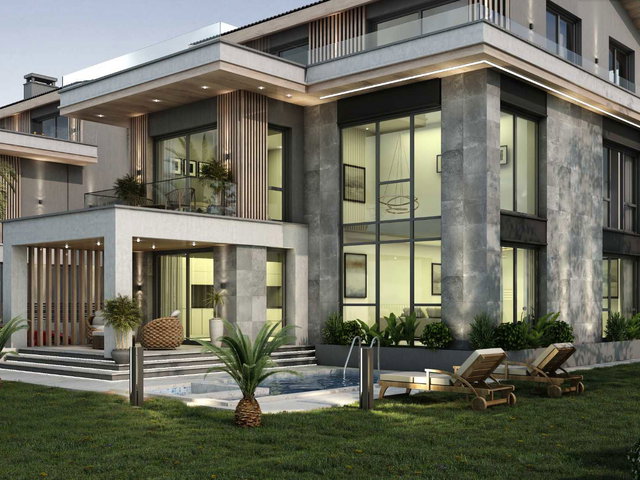 HER ODASINDA TERAS, GÖL VE ŞEHIR MANZARALI ÖZEL TASARIM VILLA