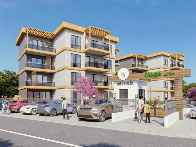 HAVUZLU, OTOPARKLI 4 BLOKLU SITEDE, PROJEDEN %50 PEŞINATLI DAIRE