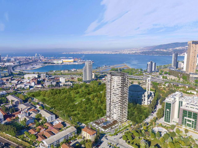 VELUX BAYRAKLI'DA DENIZ MANZARALI SATILIK 2+1 DAIRE
