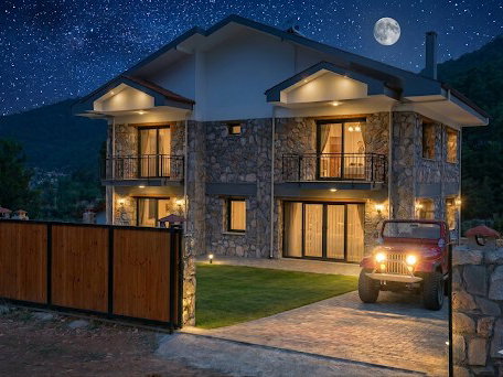 FETHİYE KIZILBEL'DE 600 M2 ARSA  İÇİNDE 4+1 MÜSTAKİL VİLLA