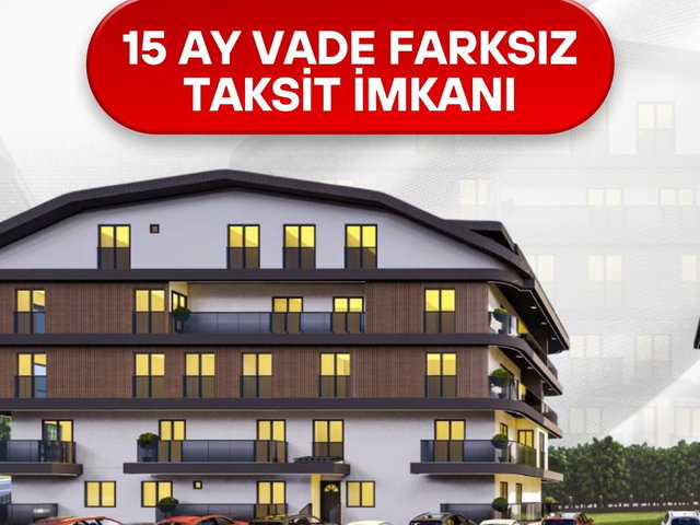 BAŞİSKELE DE 15 AY VADE FARKSIZ TAKSİTLE SATILIK 3+1 ÇATI KATI