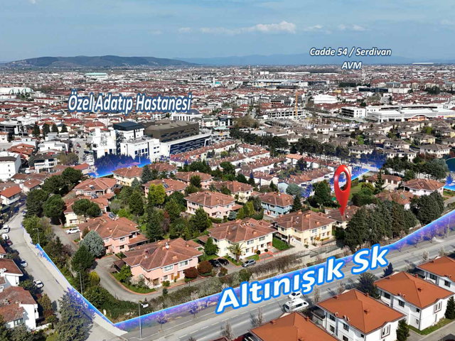 SERDİVAN ADATIP HASTANESİ YAKINI | ÖZEL TASARIMLI SATILIK VİLLA