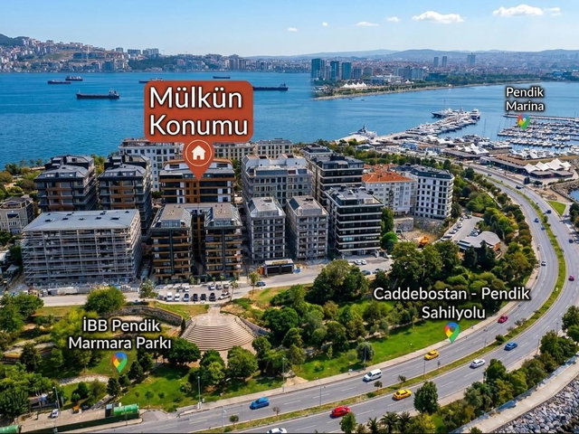 PENDİK BURNUNDA ADALAR VE DENİZ MANZARALI SOSYAL AKTİVİTELİ 5+1