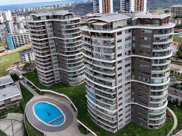 NU TERAS'TA B BLOK 9. KAT PANORAMIK DENIZ MANZARALI 3+1