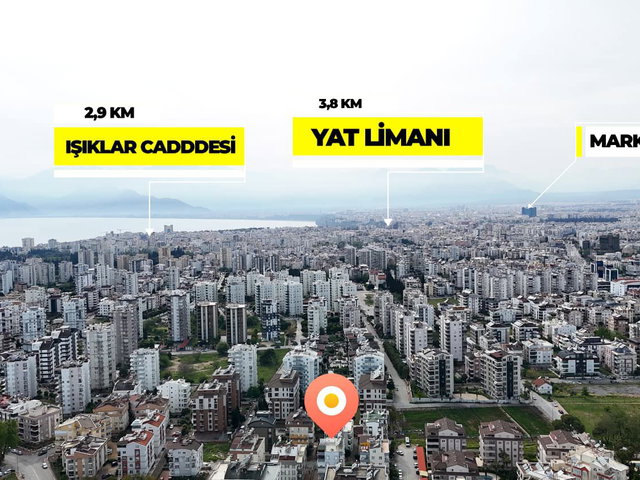 MEYDAN KAVAĞI’NDA PRESTİJLİ KONUMDA! 12. CADDE PERGE BULVARI YAKINI AYRI MUTFAKLI 2+1 SATILIK