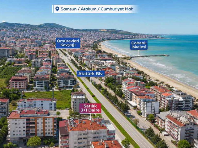 REMAX SERHAT/ATATÜRK BLV. CEPHE KONUM/SATILIK 3+1 DAİRE