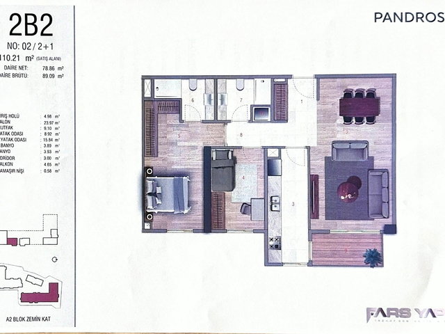 TUZLA İSTASYON PANDROS SITESI’NDE SIFIR 2+1 | HAVUZLU GÜVENLIKLI SITE