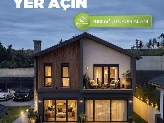 DÜZCE VADİ BAHCEŞEHİR KONUTLARINDA 5+1 SATILIK LÜKS VİLLA