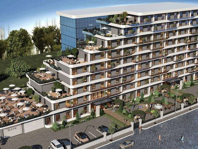 HAVALİMANI YAKINI MOYAPORT PROJESİNDE BAHÇE KULLANIMLI 1+1