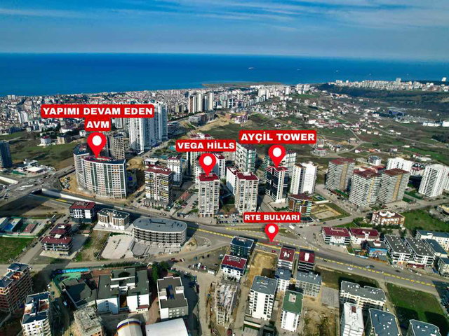 AYÇİL TOWER SATILIK 200 M2 NET 4+1 LÜKS DAİRE DAİRE BOŞ