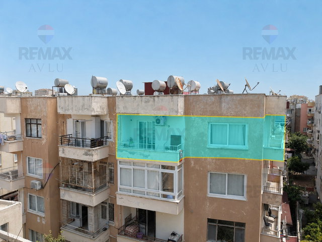 REMAX AVLU'DAN PALMİYE MAHALLESİNDE ASANSÖRLÜ 2+1 SATILIK DAİRE