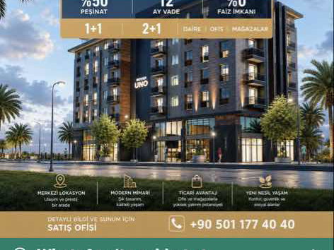 ALTINOVANIN YÜKSELEN DEĞERŞNDE PROJEDEN 1+1 DAİRELER