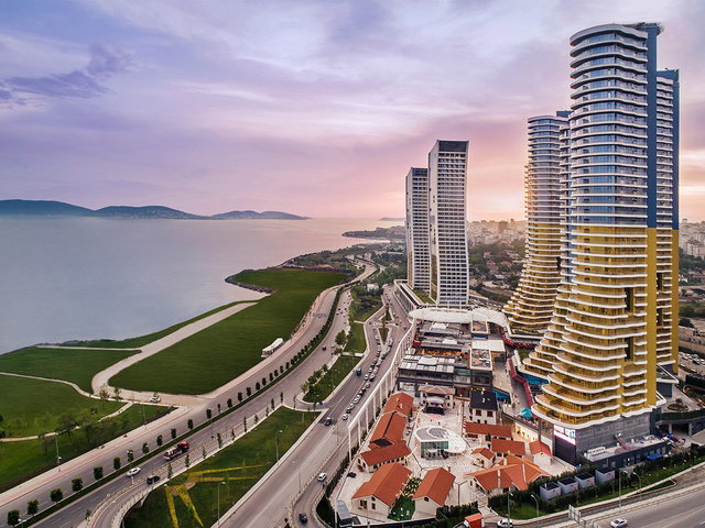 KARTAL İSTMARİNA KONUT BLOKLARINDA FULL EŞYALI BALKONLU 59M2 SATILIK 1+0