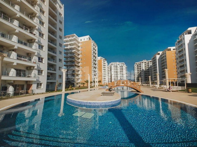 İSKELE CAESAR RESORT'TA TAPULU, EŞYALI, YÜKSEK KIRA GETIRILI 1+1 DAIRE