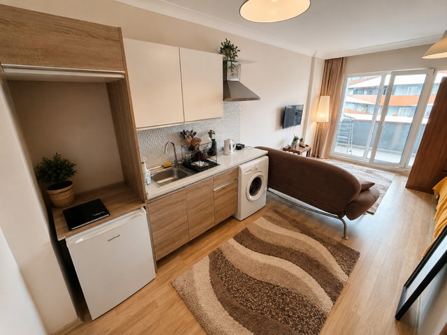 HELENIUM GARDEN SİTESİN DE KİRALIK FULL EŞYALI 1+0 STÜDYO DAİRE