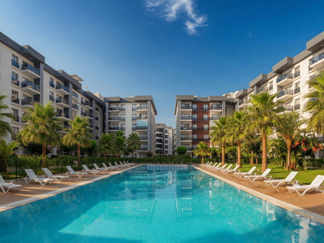 TORBALI YEDİEYLÜL MAH HAVUZLU SİTEDE SATILIK FULL EŞYALI 1+1 LÜKS DAİRE
