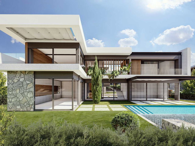 GIRNE ÇATALKÖY'DE DENIZ VE DAĞ MANZARALI ULTRA LÜKS VILLA