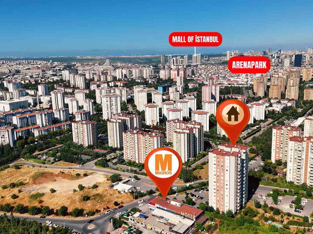 SOYAK OLYMPİAKENT SİTESİ FULL TADİLATLI 140 M² 3+1 SATILIK DAİRE