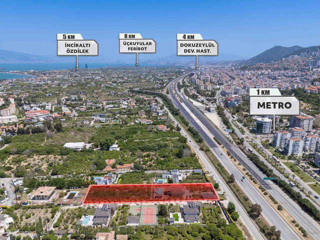 NARLIDERE ALTIEVLER'DE 4.000 M2 ARAZİ İÇİNDE MÜSTAKİL VİLLA