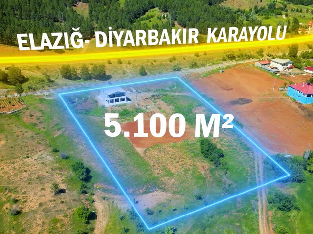 GEZİN'DE 5 DÖNÜM ARAZİ ÜZERİNE KURULU İKİ KATLI SIFIR BAHÇELİ EV