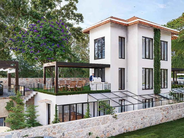 REŞADIYE'DE  DOĞA IÇINDE ÖZEL PRESTIJLI TRIPLEKS SATILIK VILLA