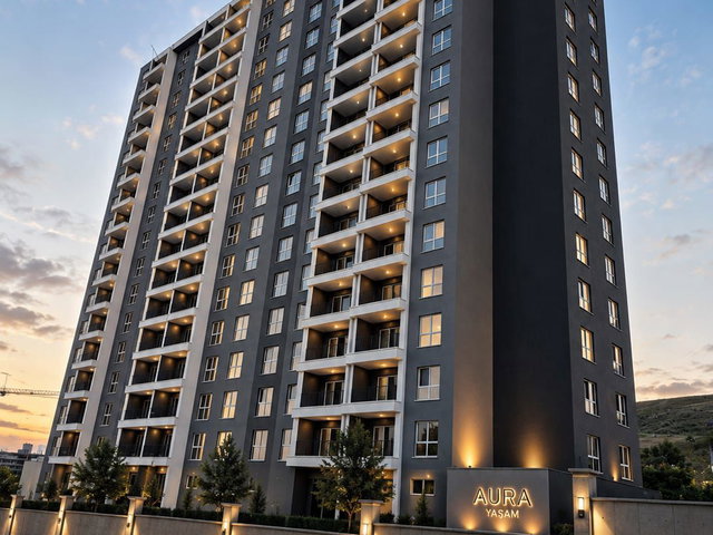 AURA YAŞAM'DA SATILIK LÜKS 2+1 DAIRE