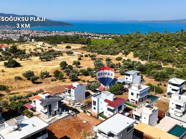 DİDİM AKBÜK’TE DENİZ MANZARALI SIFIR 3+1 MÜSTAKİL VİLLA