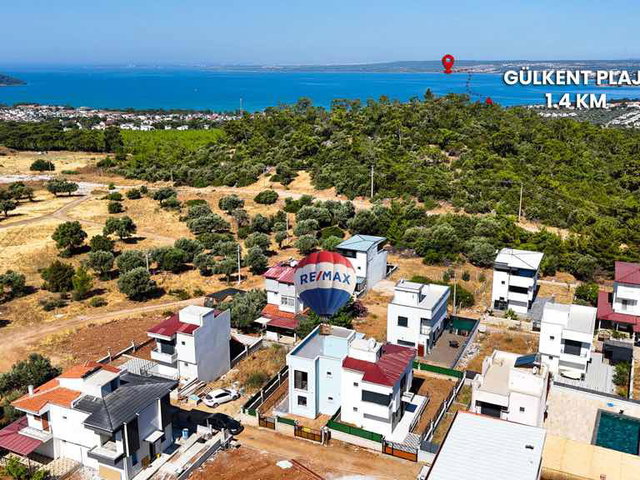 DİDİM AKBÜK’TE DENİZ MANZARALI SIFIR 3+1 MÜSTAKİL VİLLA