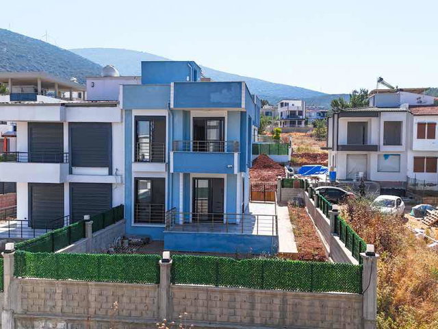 DİDİM AKBÜK’TE DENİZ MANZARALI SIFIR 3+1 MÜSTAKİL VİLLA