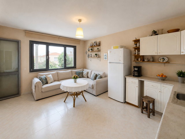 KUMBAĞ'IN ANACADDESI ÜZERINDE, DENİZE 1 DAKİKA, CAMLARI YENİLENMİŞ, EŞYALI SATILIK DAİRE