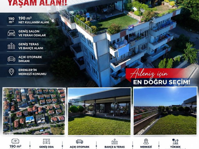 REMAX DESIGN ERENLERDE 4+1 TERASLI SATILIK LÜKS DAİRE