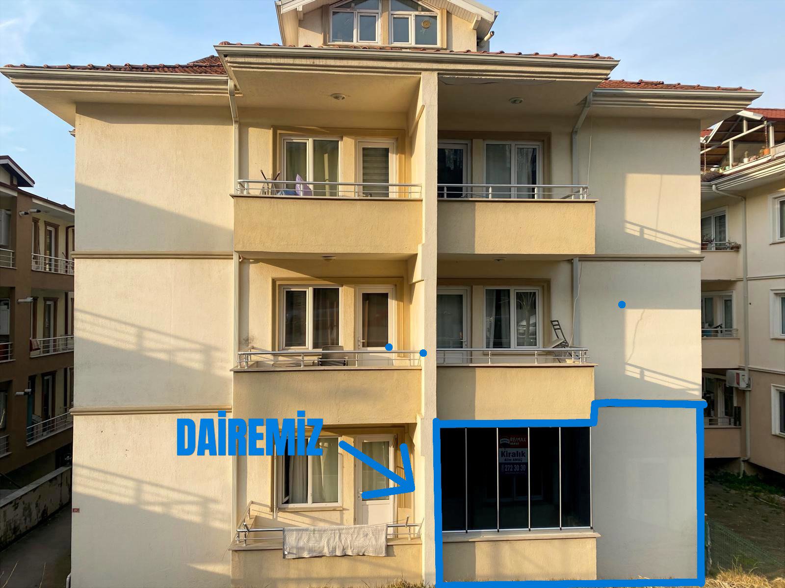 REMAX MAVİDEN MERKEZİ YERDE 2+1 DÜŞÜK AMORTİSMAN YATIRIMLIK YER