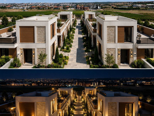 ARNAVUTKÖY HARAÇÇI’DA SİTE İÇİ 3 KATLI MODERN 7+1 VİLLA | GÜNEY CEPHE | YERDEN ISITMA