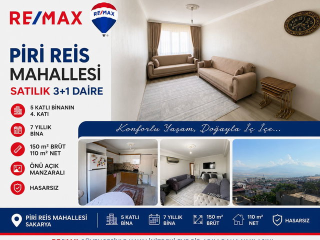 PİRİREİS MAHALLESİNDE EŞSİZ FIRSAT SATILIK 3+1