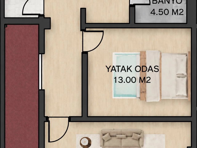 KEPSUT MERKEZ'DE YATIRIMLIK 2027 TESLIM HAVUZLU SITEDE 2+1 DAIRE