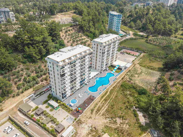 AVSALLAR'DA 1+1 EŞYALI DOĞA İÇERISINDE FUL KONSEPT SATILIK DAIRE