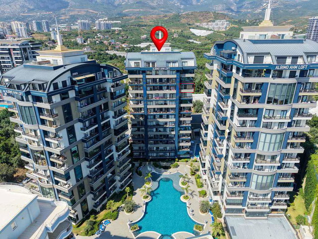 ALANYA MAHMUTLAR ALBİMO LOFT SATILIK 2+1 AYRI MUTFAKLI DAİRE