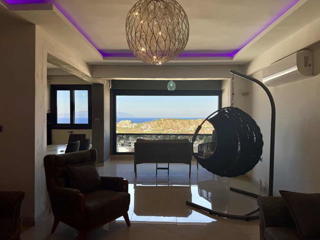 (BG) DENİZ MANZARALI OTOPARKLI EŞYALI 3+1 | ÇİFT CEPHE SATILIK DAİRE