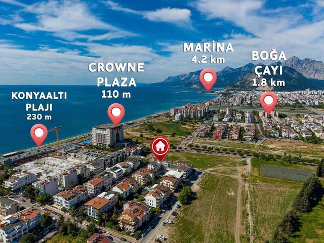 KONYAALTI GÜRSU MAH.DENİZE 200 METRE DOĞALGAZLI 1+1 DAİRE
