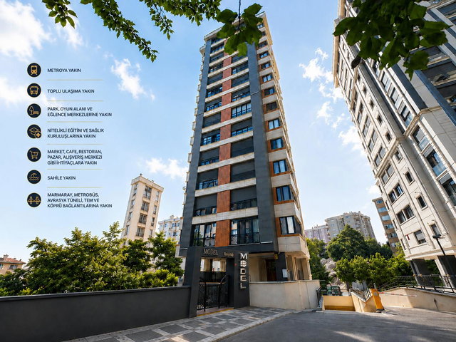 KOZYATAĞI’NDA 12. KAT 3+1 | 4 CEPHELİ, 2 BANYOLU, BALKONLU | KREDİYE UYGUN