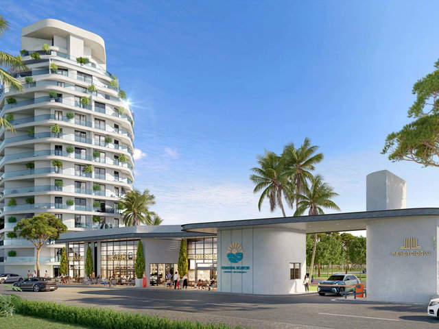 KKTC GAZİVEREN COASTAL HEAVEN ’DA DENİZ MANZARALI 1+0 DAİRE