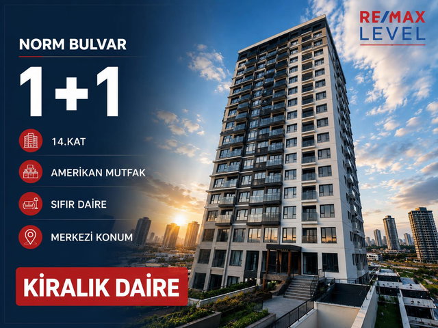 YENİMAHALLE BATIKENT YUVAKÖY’DE SIFIR 1+1 | 14. KAT | BALKONLU | MERKEZİ ISITMA
