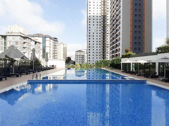 ŞERIFALI CUENTO İSTANBUL EŞYALI KIRALIK 1+1 BALKON HAVUZ FITNESS