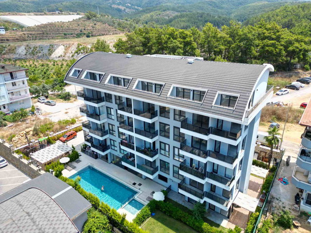 ALANYA OBA'DA SATILIK SAKİN BİR YAŞAM İÇİN LÜX SIFIR 2+1 DAİRE